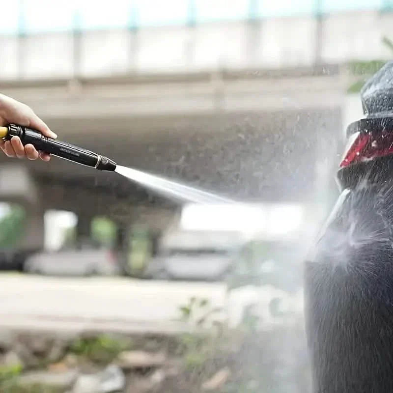 Garden Hose Spray Nozzle with Trigger Lock and Extendable Tube, Four Spray Patterns
