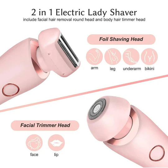 Sjbackyard Electric Shaver for Women 3D Floating Foil Wet Dry