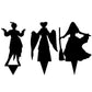 Metal Villain Shadow Caster Yard Stake with Ground Mount and Spotlight Projection