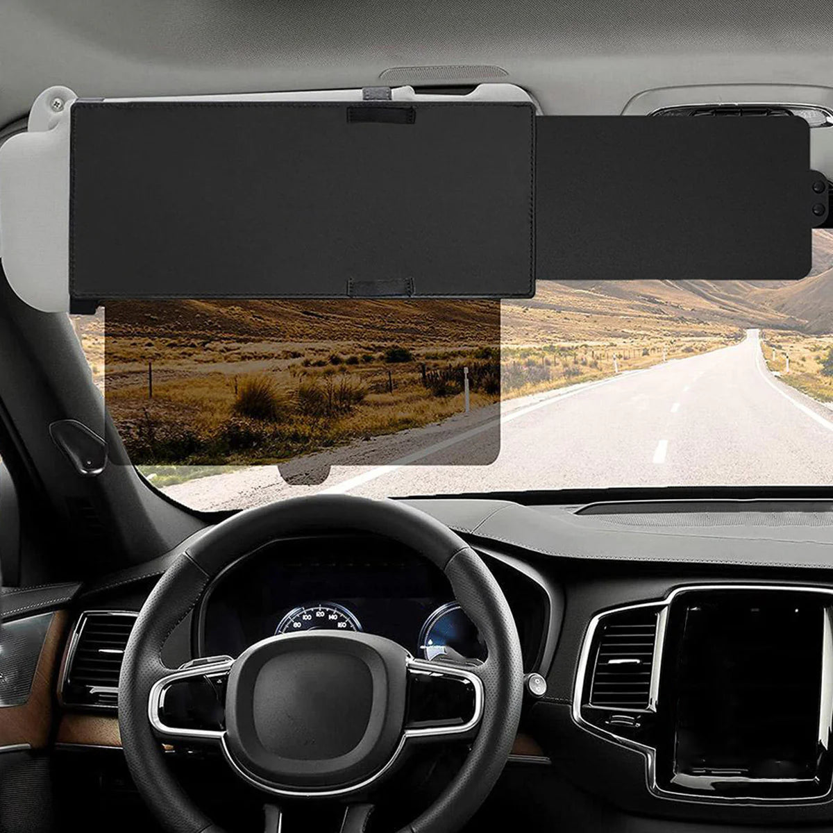 Polarized Sun Visor for Car – Reduces Glare and Improves Road Visibility