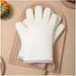 Silicone Oven Gloves with Five Finger Design and Non Slip Grip, Heat Resistant