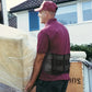 Lower Back Support Brace with Dual Pad System and Six Support Strips
