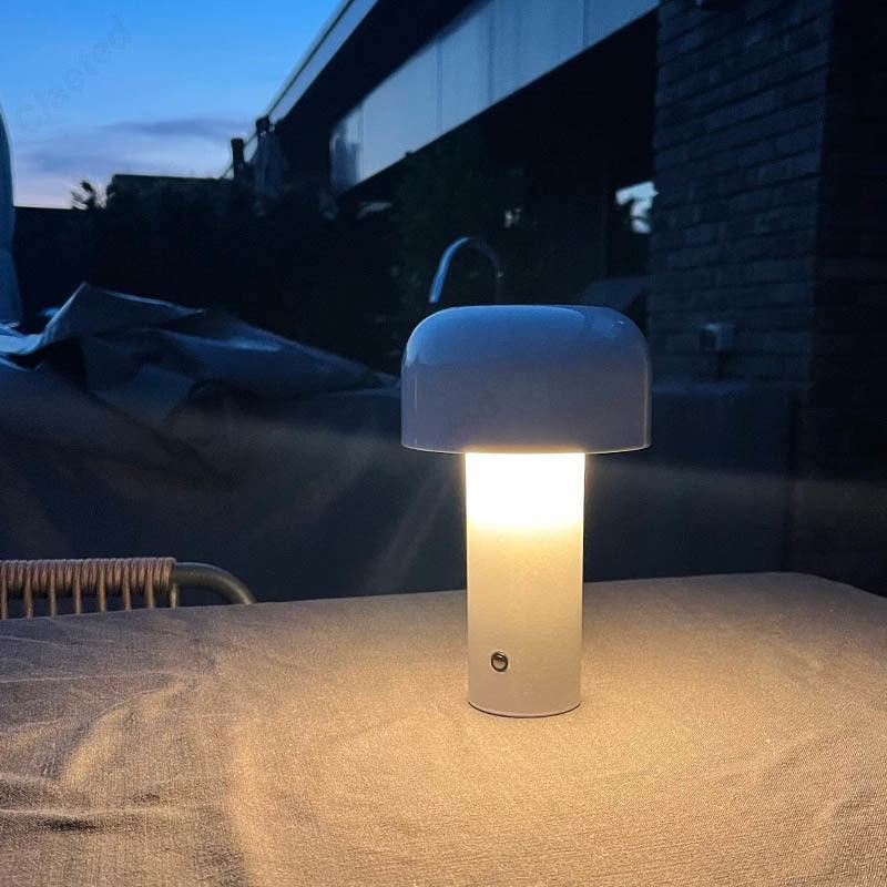 Rechargeable LED Mushroom Table Lamp