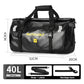 Roll Top Tail Bag with Reflective Strips and Convertible Carry Straps, 40L and 66L