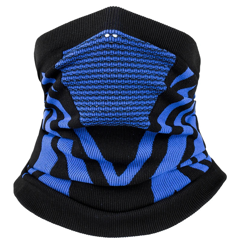 Wind Blocking Neck Gaiter with Inverted Triangle Airflow and Stretchy Fit