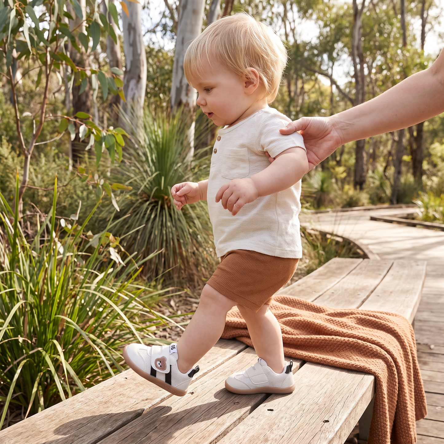 First Walker Shoes with Flexible Sole and Non-Slip Bottom, Breathable Upper