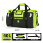 Roll Top Tail Bag with Reflective Strips and Convertible Carry Straps, 40L and 66L