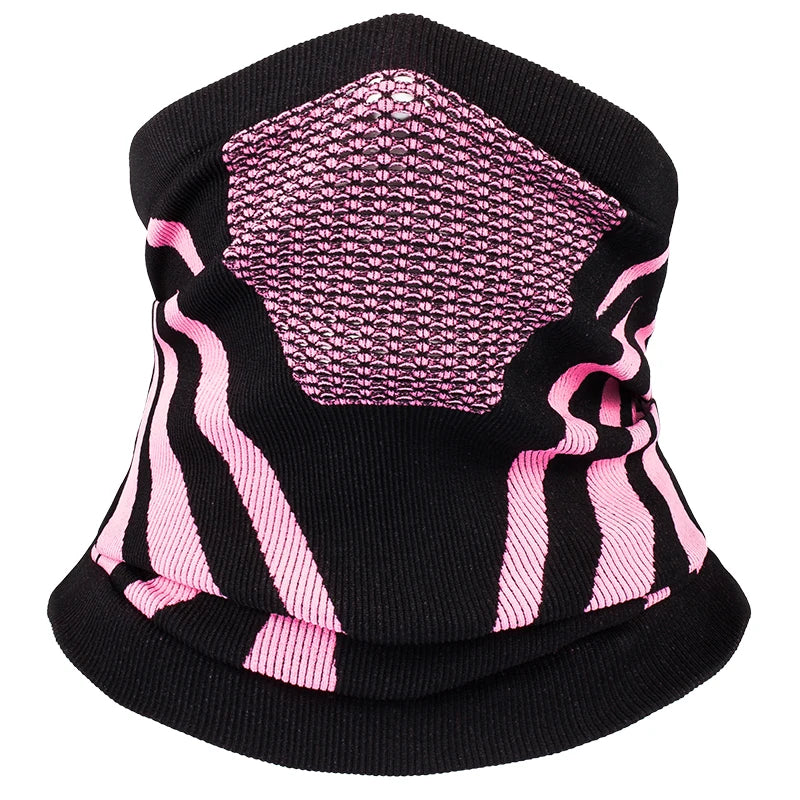 Wind Blocking Neck Gaiter with Inverted Triangle Airflow and Stretchy Fit