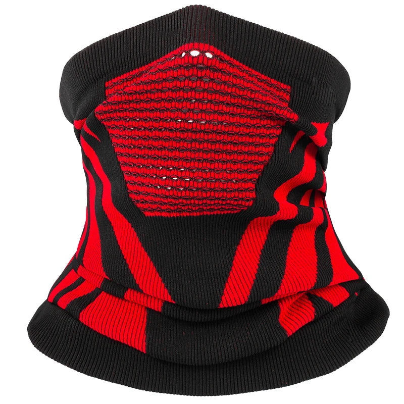Wind Blocking Neck Gaiter with Inverted Triangle Airflow and Stretchy Fit