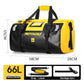 Roll Top Tail Bag with Reflective Strips and Convertible Carry Straps, 40L and 66L