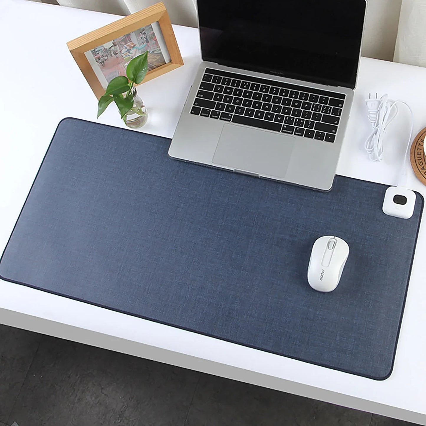 Heated Mouse Pad with Adjustable Temperature and Auto Shutoff, Splash Resistant