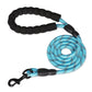 Dog Leash with Reflective Stitching and Padded Grip, Double Rope Construction