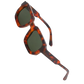 Bold Energy Rectangle UV Sunglasses  -Leopard Green - Ozerty