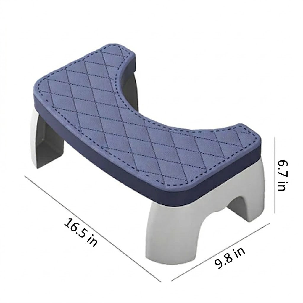 Compact Non-Slip Toilet Stool for Better Bathroom Posture