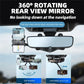 Phone Holder with 360 Degree Rotation and Four Jaw Grip for Rearview Mirror