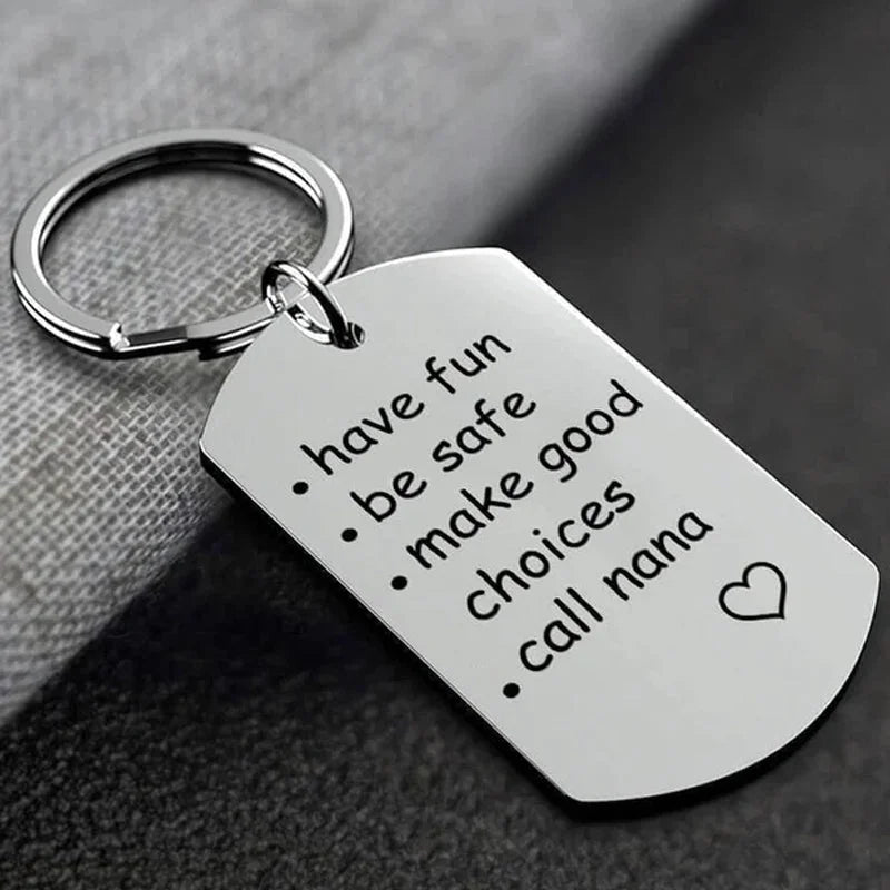Reminder To Do Things Stainless Steel Keychain Gift