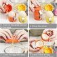 Egg Cracker with Stainless Steel Press Plate and Ergonomic Holder, Dishwasher Safe
