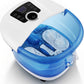 Heated Foot Spa Massager with Motorized Rollers and Bubble Stimulation, Portable Design All Vera Mart