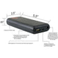 Mens Heated Hoodie with 3-Setting Panels and 10000mAh Battery, Front Zipper