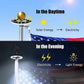 Solar Flagpole Light, LED Disc Topper with Automatic Night Sensor