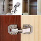 Soft Close Cabinet Hinges with Hydraulic Dampener and Satin Nickel Finish, 10-Pack
