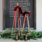 20" Gold Tree Pillar Holder - Interior Delights