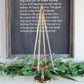 25" Gold Tree Pillar Holder - Interior Delights