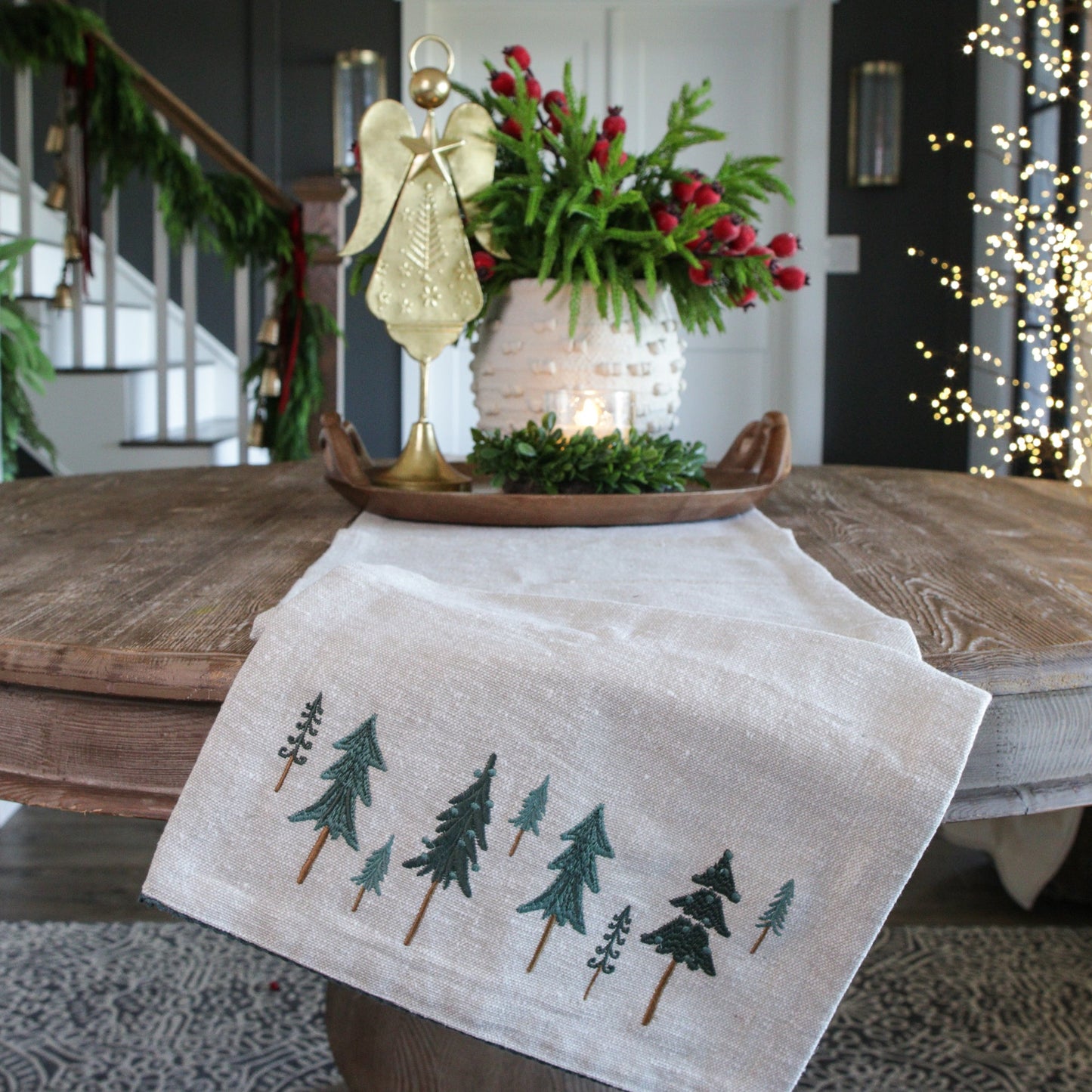 Holiday Tree Table Runner - Interior Delights