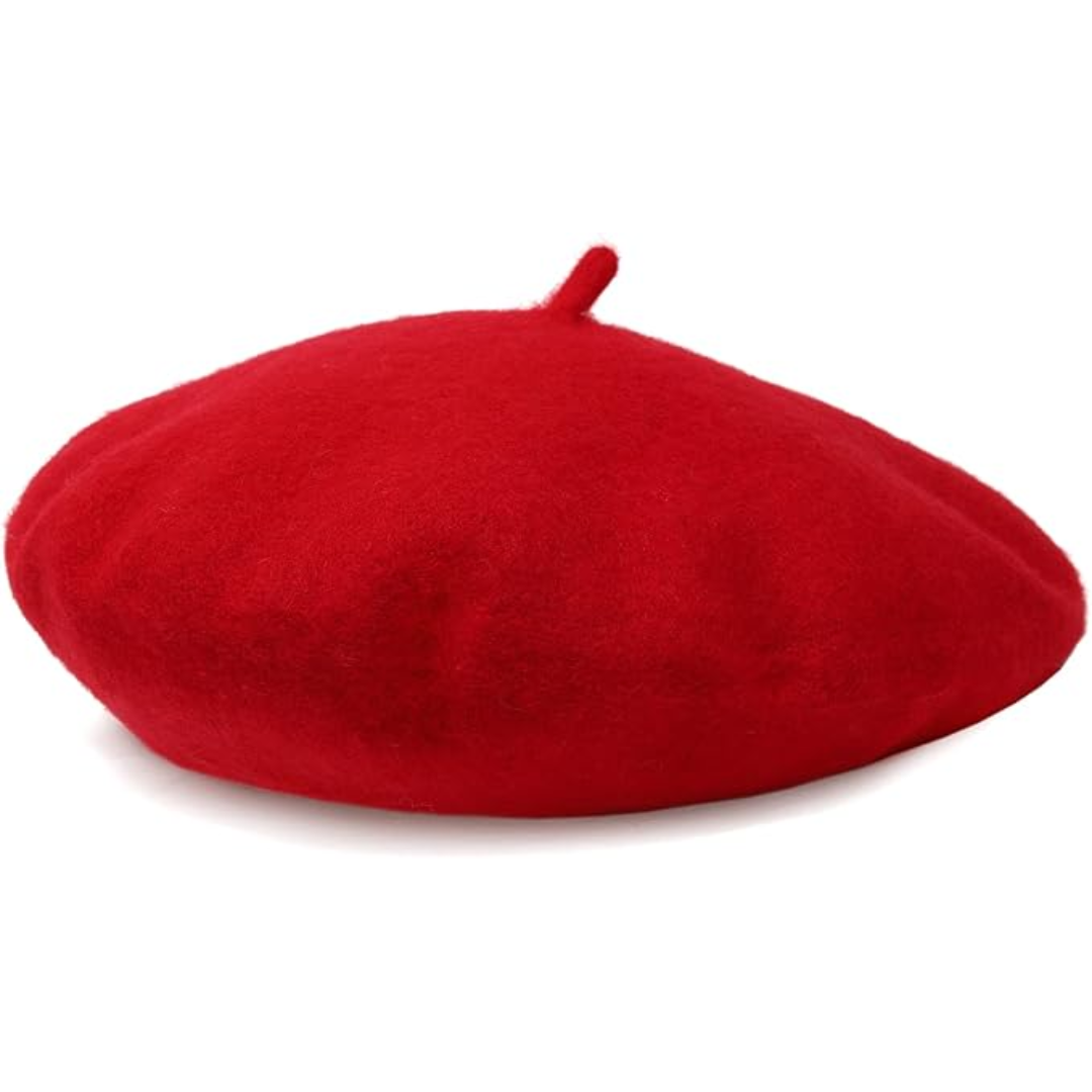 Classic French Wool Beret – Evelyne-Dark Green-Nora Luxe