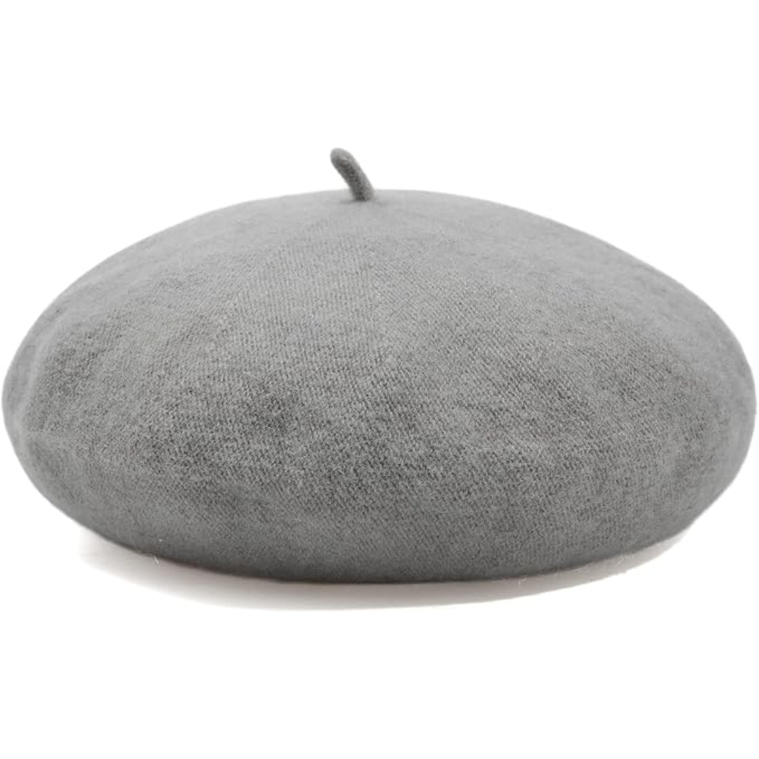 Classic French Wool Beret – Evelyne-Dark Green-Nora Luxe