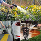 Expandable Garden Hose with 8-Spray Nozzle and Kink-Resistant Design