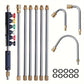 Mygametables 4000 PSI Telescoping High Pressure Washer Wand Set for Gutter, Roof, and Wall Cleaning