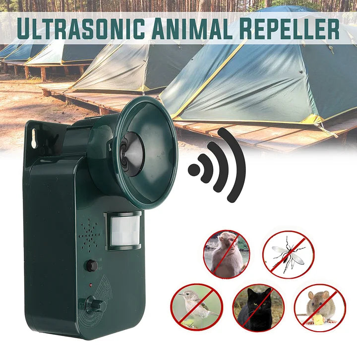 Ultrasonic Pest Repeller with Motion Sensor and Adjustable Frequency, 5000 Square Foot Coverage