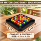 Marble Logic Puzzle with Color Sorting and Adjustable Challenge Levels