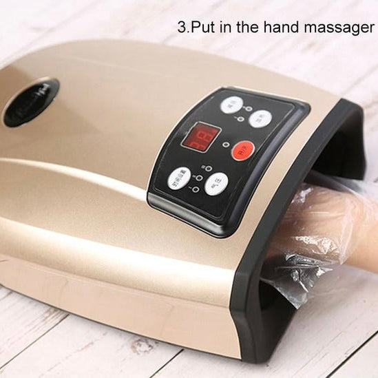 Heated Hand Massager, Air Compression Finger and Palm Massage Device for Arthritis Relief