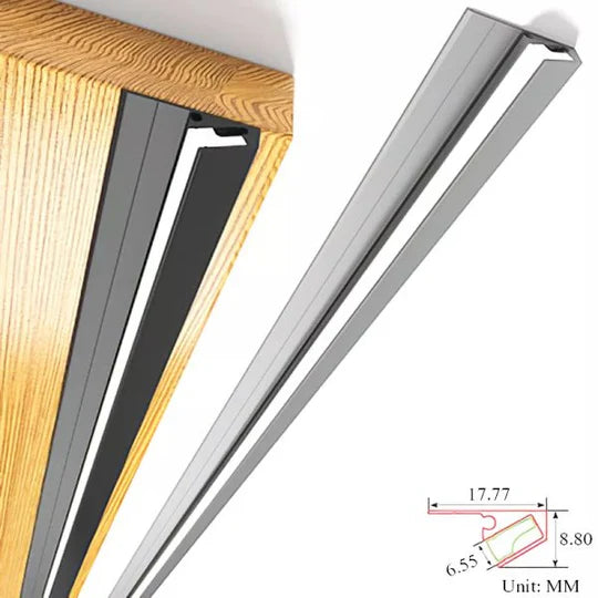 Sleek 45 Degree LED Light Bars for Hidden Under Cabinet Illumination