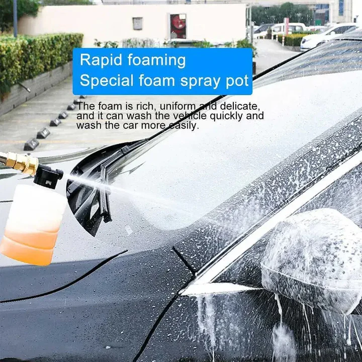 Portable Pressure Washer with Dual Rechargeable Batteries and Multiple Nozzles