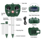 Solar Ultrasonic Bird Repeller with USB Backup and Adjustable Modes, 110 Degree Coverage
