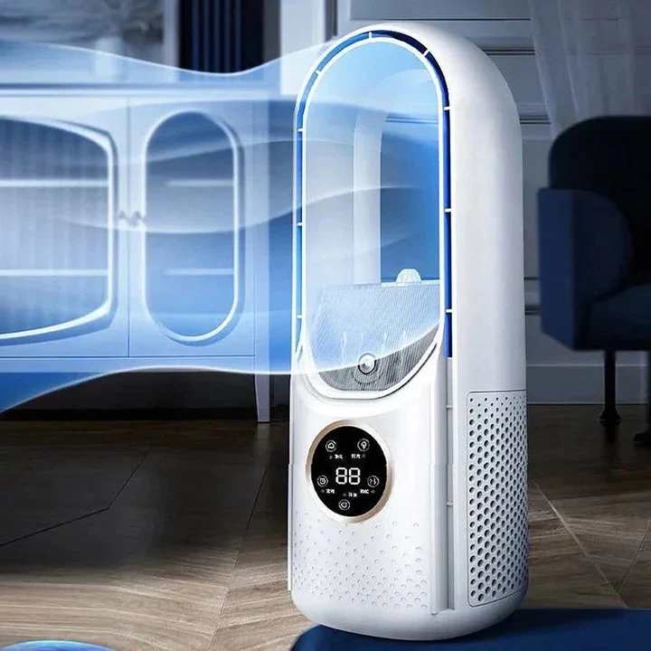 Portable Air Conditioner with Bladeless Cooling and Quiet Operation for Bedrooms