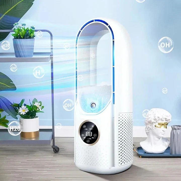 Portable Air Conditioner with Bladeless Cooling and Quiet Operation for Bedrooms