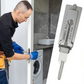 Key Decoder Tool with Stainless Steel Body and Fine Pick, Compact 6.3in for Locksmiths