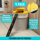 Bucket Mouse Trap with Auto-Reset Lid and Built-In Ladder, 4-Pack
