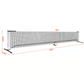 22ft Portable Pickleball and Tennis Net with Stand and Carry Bag for Outdoor Play