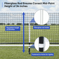 22ft Portable Pickleball and Tennis Net with Stand and Carry Bag for Outdoor Play