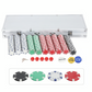 500 Piece Poker Chips Set with Case for Texas Holdem and Casino Style Games