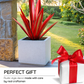 Metal Agave Sculpture with Weather-Resistant Steel and Rustic Metallic Finish, Large