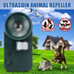 Ultrasonic Animal Repeller with Motion Sensor and Flashing Light, Weather-Resistant