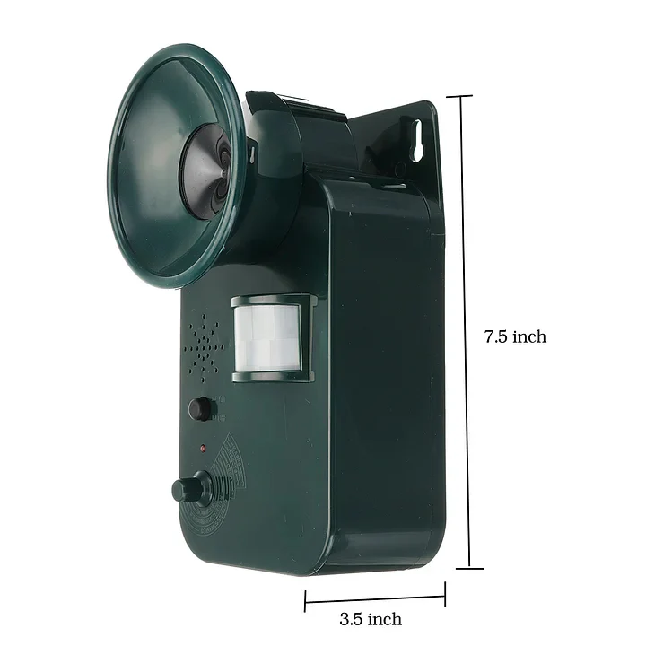 Ultrasonic Animal Repeller with Motion Sensor and Flashing Light, Weather-Resistant