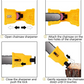 Chainsaw Chain Sharpener with Replaceable Stone and Dual Locating Pins, Fits 14-20in Bars