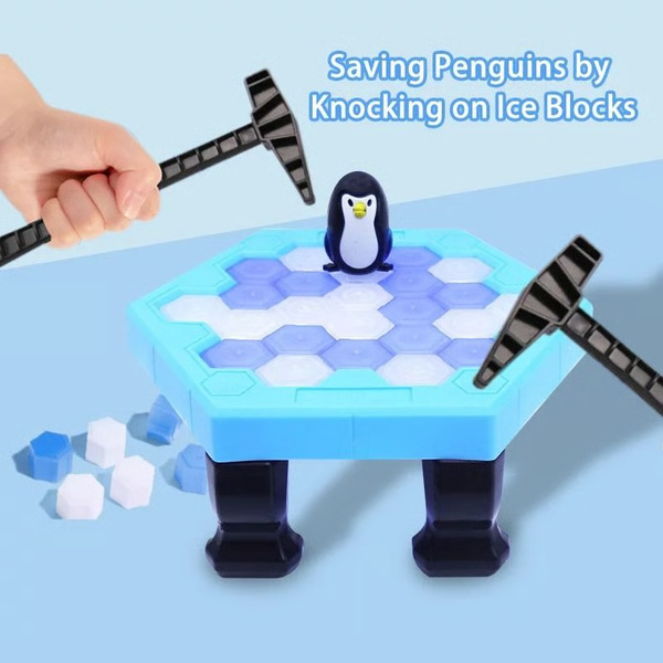 Save Penguin Ice Breaking Table Game, Fun Family and Kids Game Night Activity